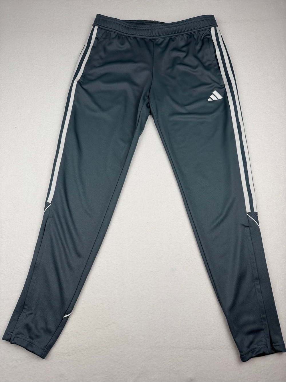 Adidas Tiro23 Women Grey with White Stripes Pants Size M